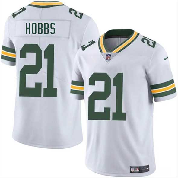 Men & Women & Youth Green Bay Packers #21 Nate Hobbs White 2025 Vapor Untouchable Limited Stitched Jersey->green bay packers->NFL Jersey